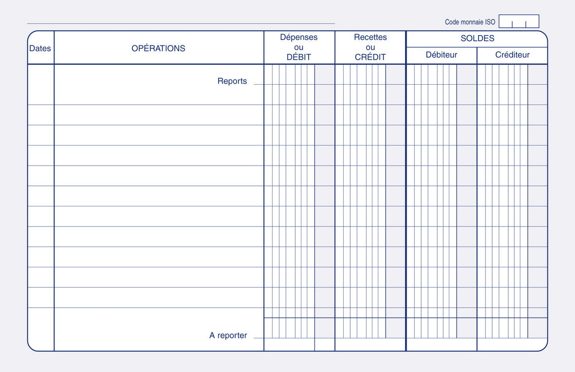 Carnet de position - Vendu par 4 - Ref : 1440