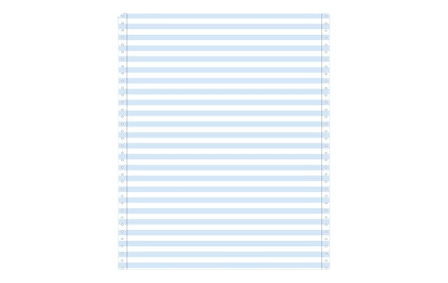 Ref: 241161 - Listing 240x11'' (soit 280 mm) - zoné bleu - 60gr - Bandes caroll fixes - 1 pli