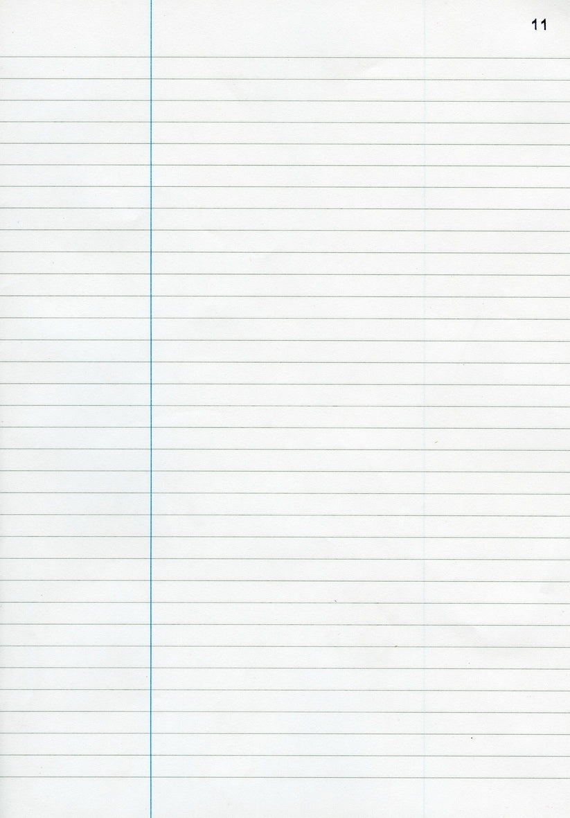 Registre travers avec marge numéroté - Ref: 71010