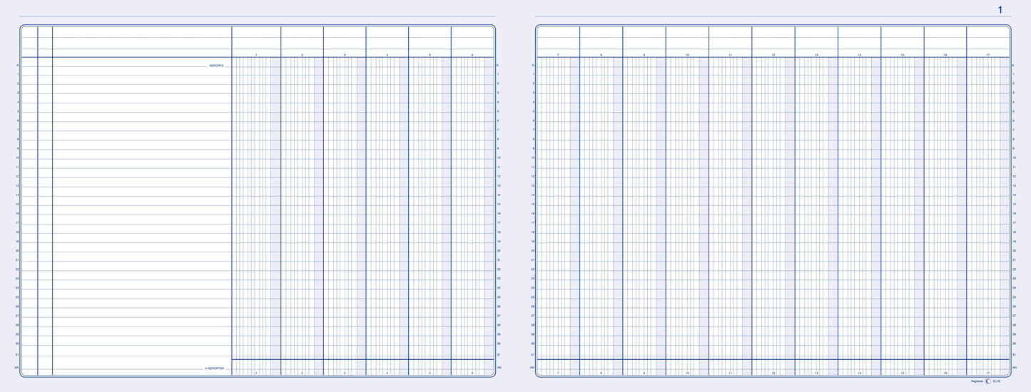 Piqûre "17 colonnes sur 2 pages" - Ref : 884171