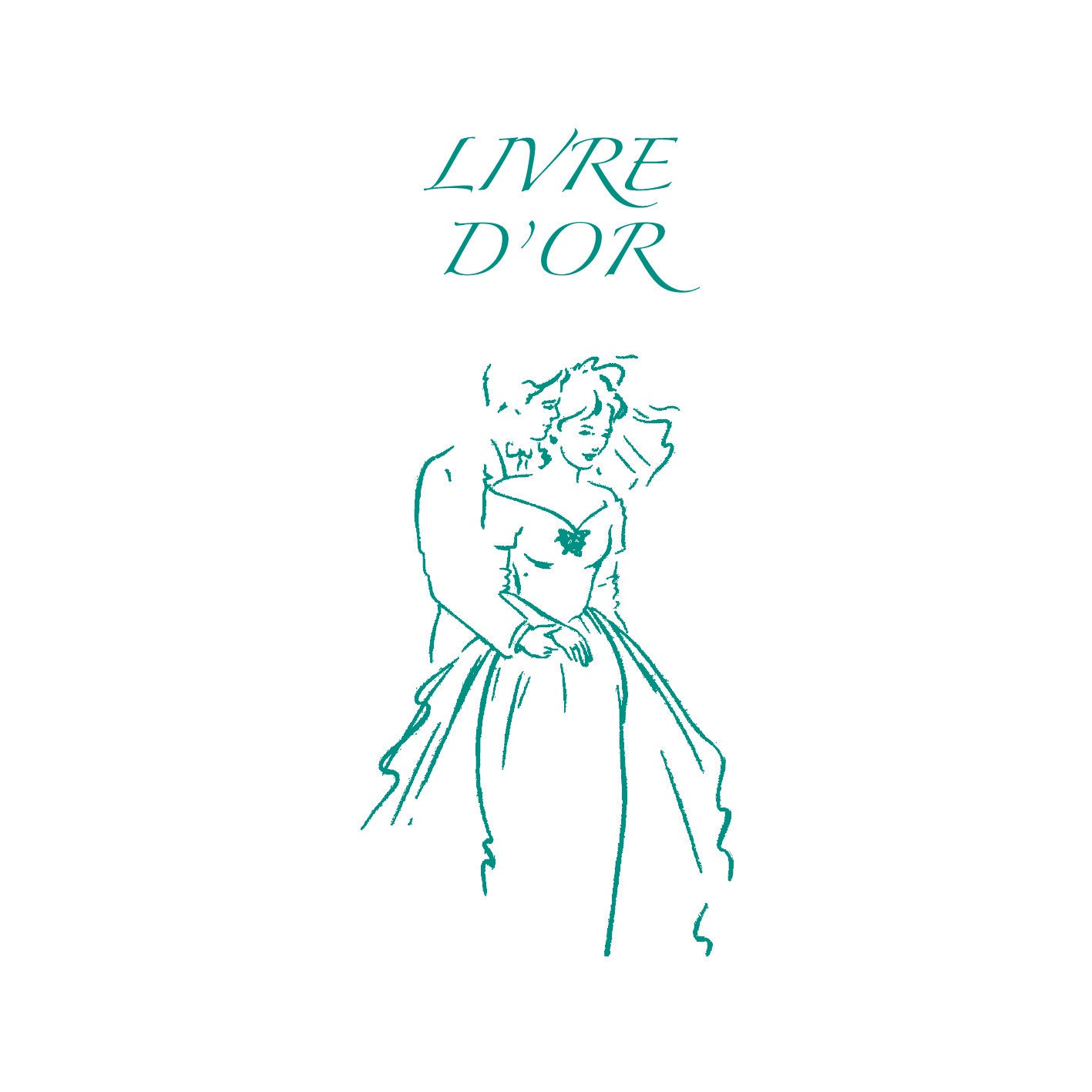 Livre d'Or Mariage Vert - Ref: 5506