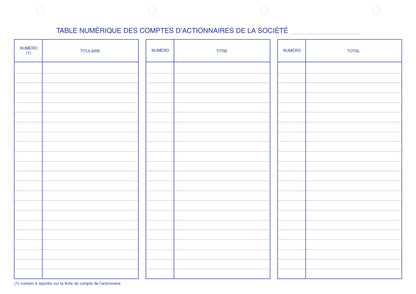 Recharges 3 en 1 avec 50 feuillets Assemblées Générales - Ref : 11024
