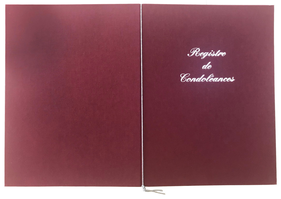 Registre Condoléances- Ref: 1232
