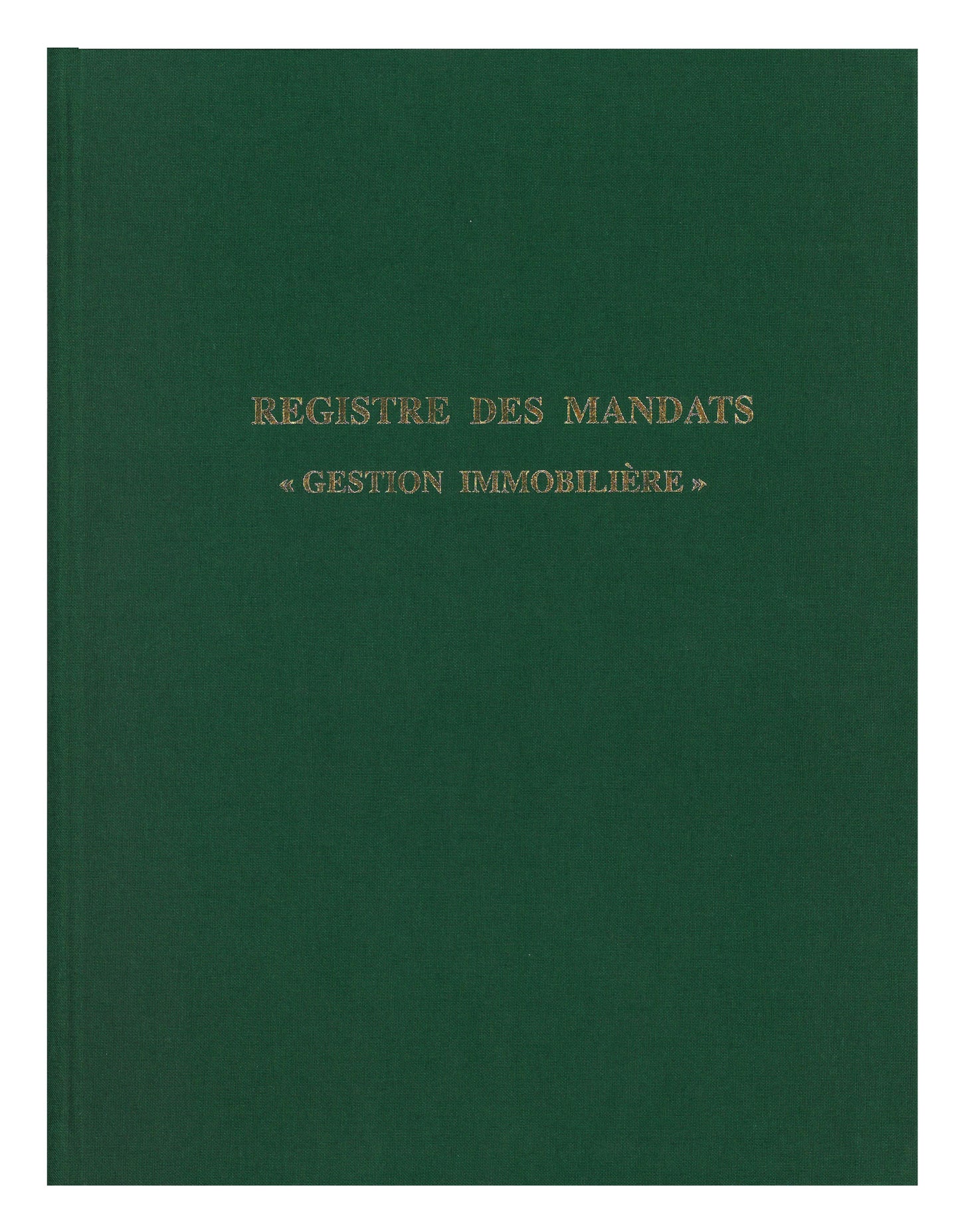 Registre Mandat gestion immobilière - Ref: 1411