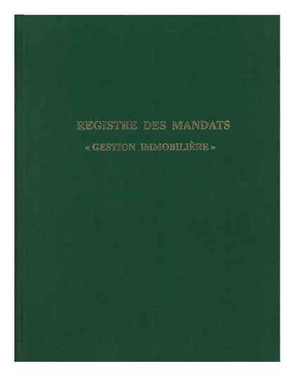 Registre Mandat gestion immobilière - Ref: 1411