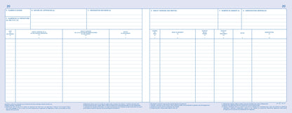 Registre répertoire des transactions - Marchand de biens - Réf: 1412