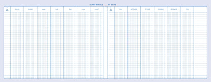 Registre répertoire des transactions - Marchand de biens - Réf: 1412