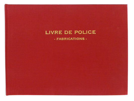 Registre livre de police métaux précieux - fabrications - Réf: 14162
