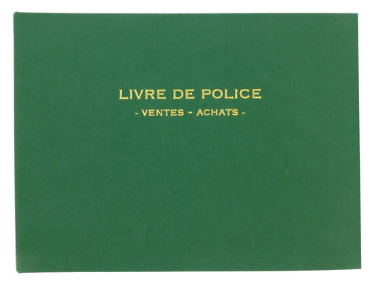 Registre livre de police métaux précieux - ventes et achats - Réf: 14172