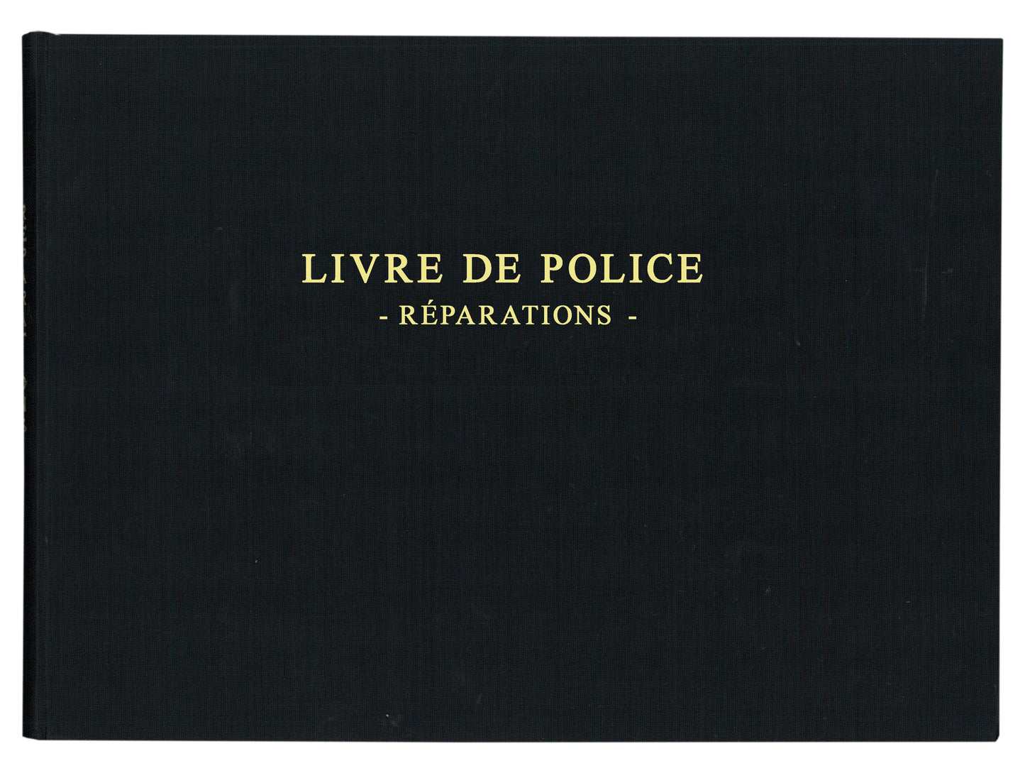 Registre livre de police métaux précieux - réparations - Ref: 14181