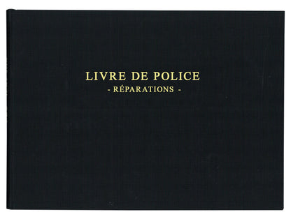 Registre livre de police métaux précieux - réparations - Ref: 14181