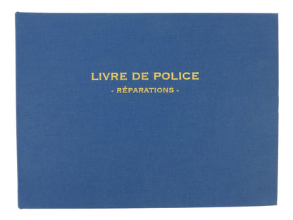 Registre livre de police métaux précieux - réparations - Ref: 14182