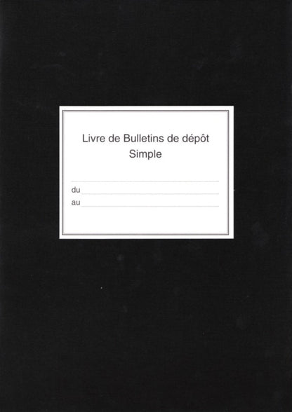 Registre bulletins de dépôt simple - Réf: 14192