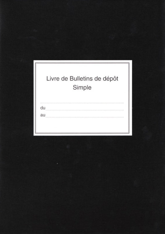 Registre bulletins de dépôt simple - Réf: 14192