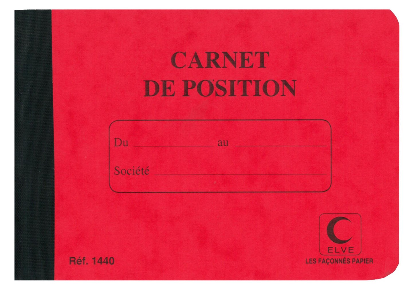Carnet de position - Vendu par 4 - Ref : 1440