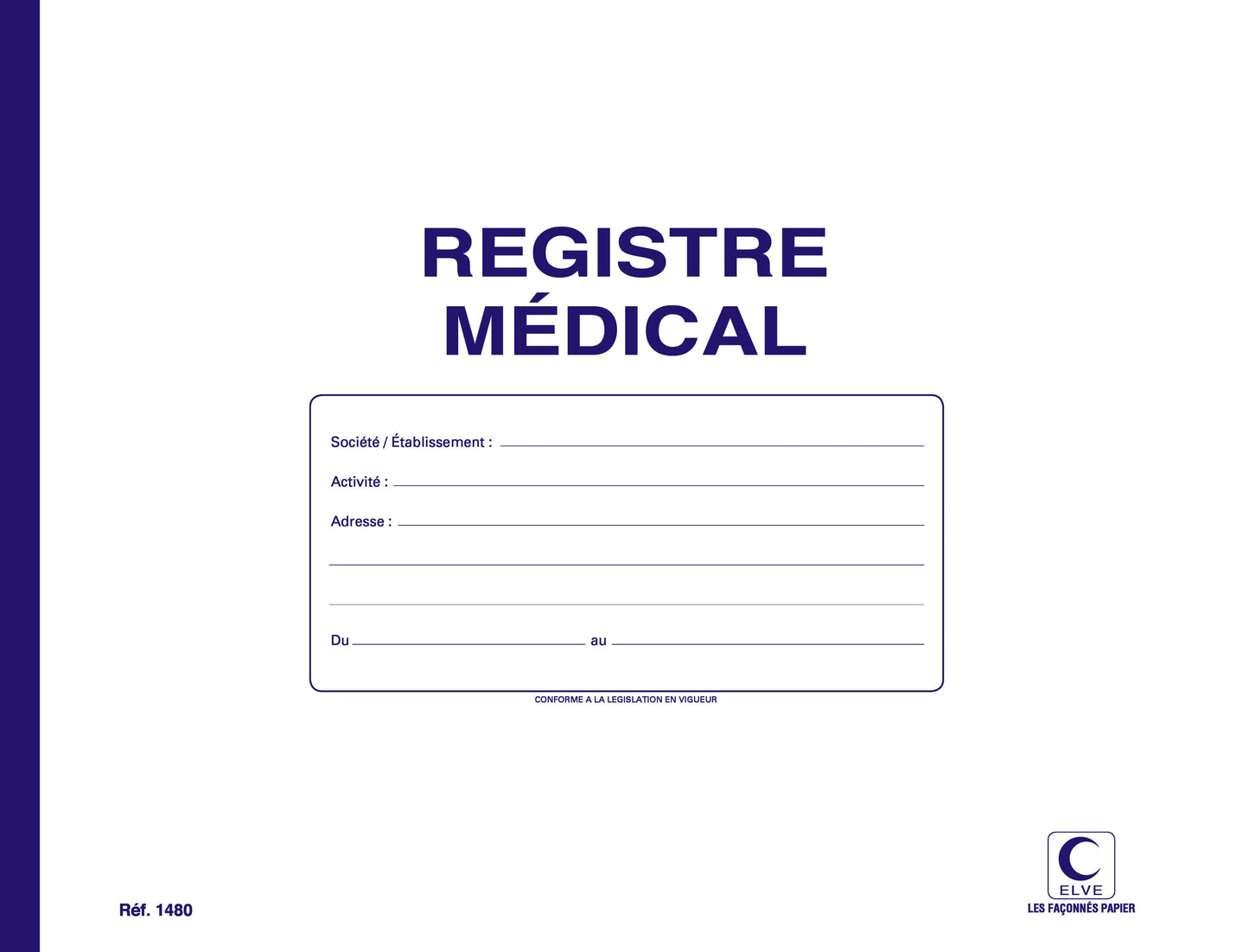 Registre médical - Ref : 1480