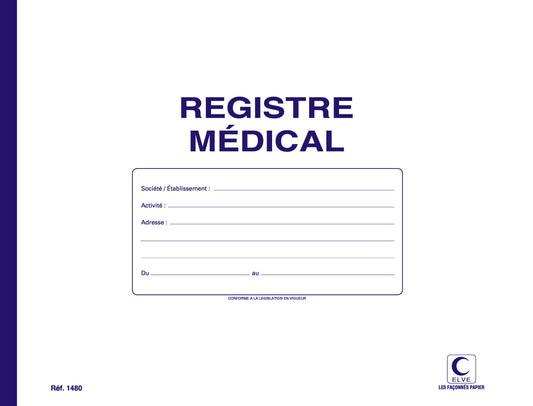 Registre médical - Ref : 1480