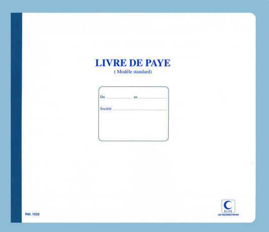 Livre de paye - Ref : 1532