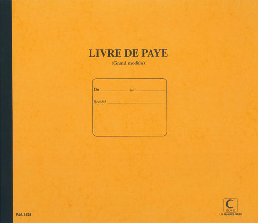 Livre de paye - Ref : 1533