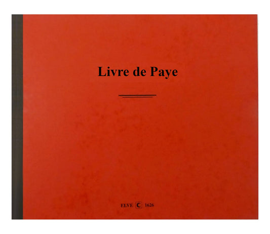 Livre de paye par huitaine quinzaine - Ref : 1626
