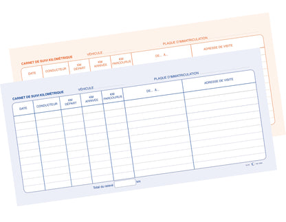 Bloc Spiralé " Relevé kilométrique" - Ref : 2094BIS