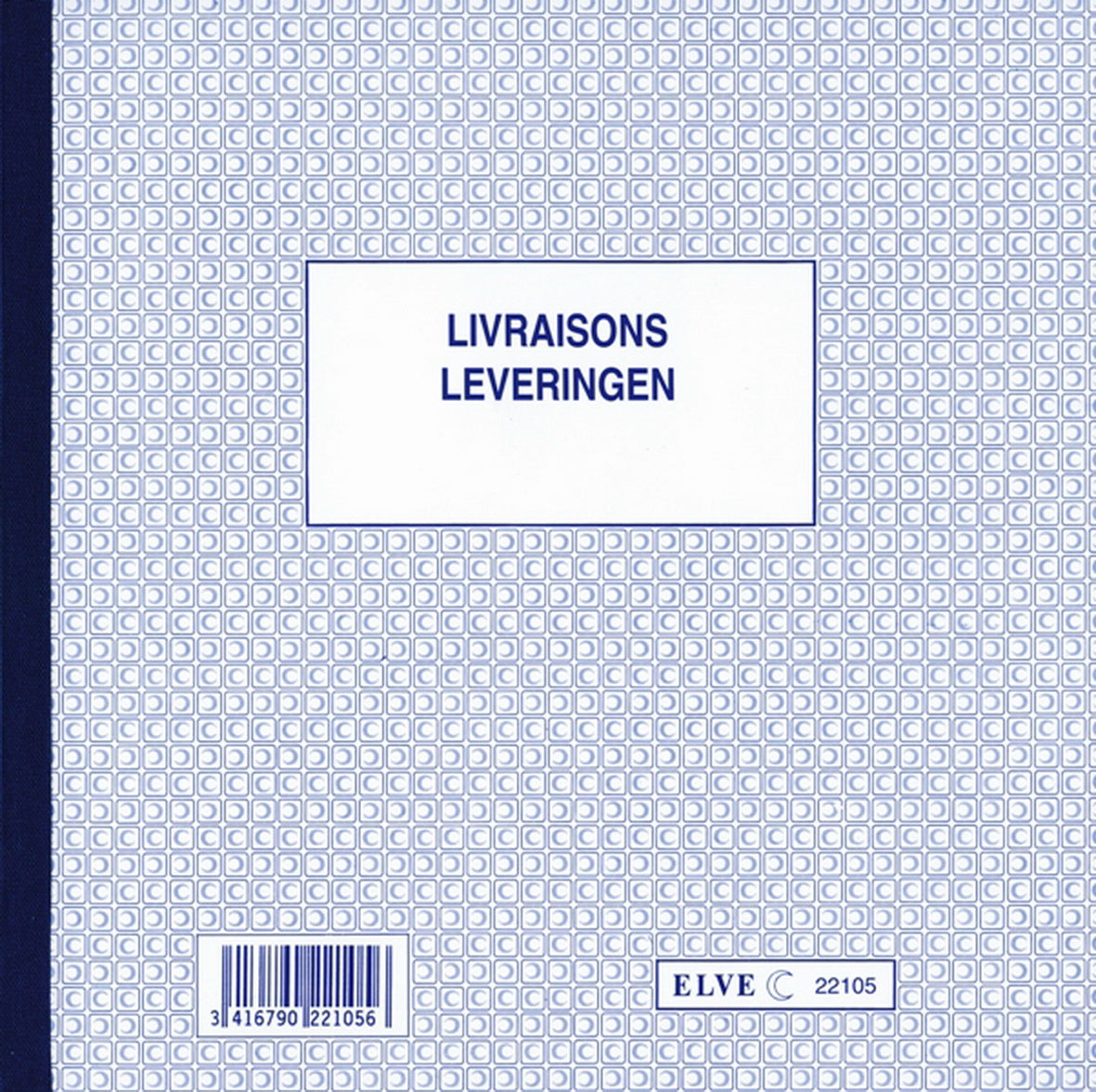 Ref: 22105 - Carnet "Livraisons- Leveringen" - 210 x 210 - 50 dupli - vendu par 5