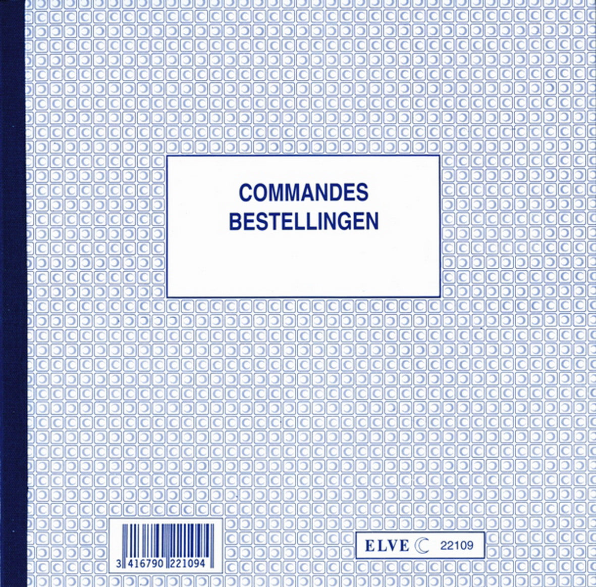 Ref: 22109 - Carnet "Commandes- Bestellingen" - 210 x 210 - 50 dupli - vendu par 5