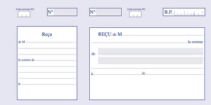 Carnet à souche "Reçus sans TVA"  Ref: 231BIS