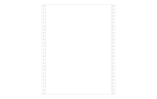 Ref: 241071 - Listing 240x 11'' (soit 280 mm) - velin blanc - 70gr - Bandes caroll détachables - 1 pli