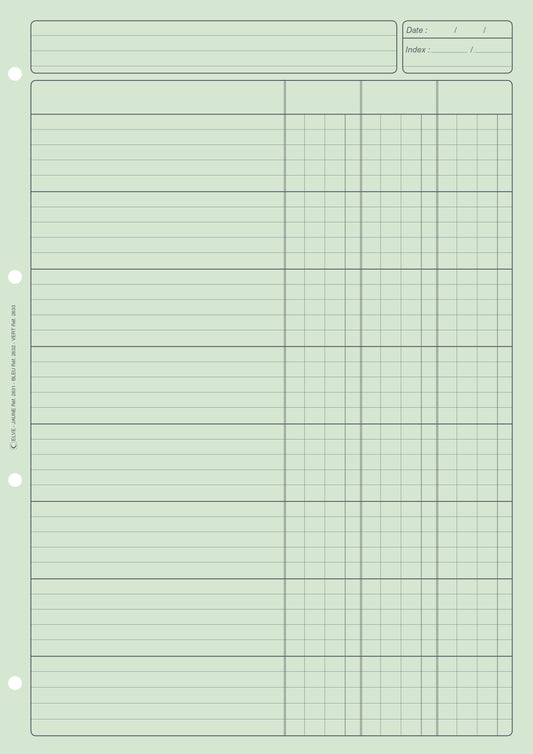 Bloc Audit 3 colonnes Ref : 2633