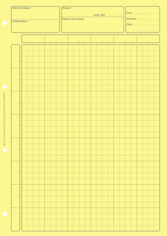 Bloc Audit matrice contrôle interne - Ref : 2671