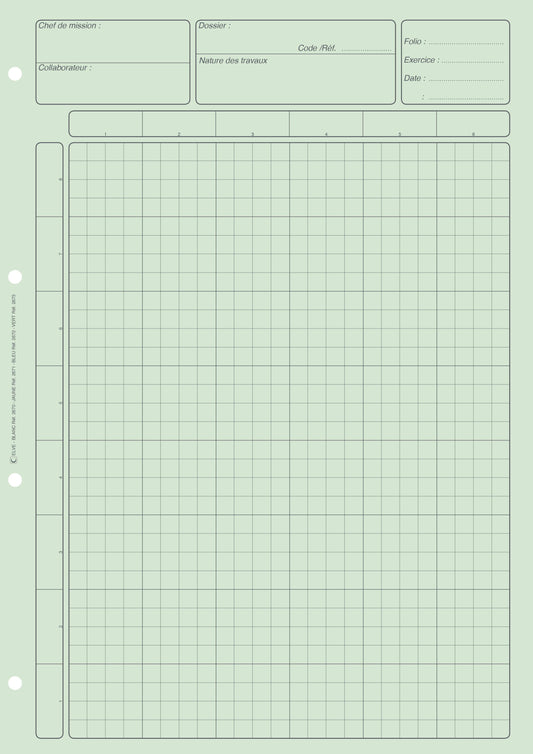 Bloc Audit matrice contrôle interne - Ref : 2673