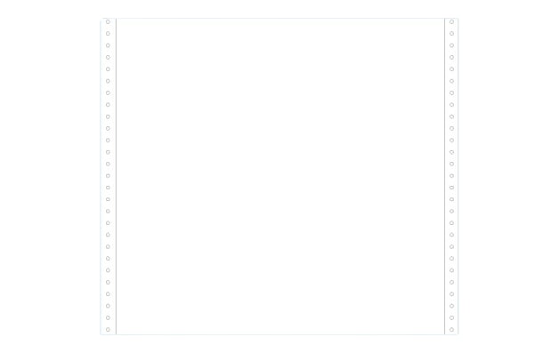 Ref: 328071 - Listing 330 x 8''1-2 (soit 216 mm) - velin Blanc - 70gr - Bandes caroll détachables - 1 pli