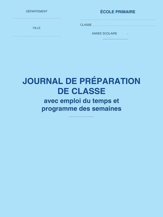 Journal de classe  - Ref : 36288