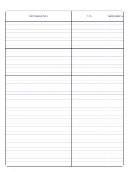 Journal de classe  - Ref : 36288