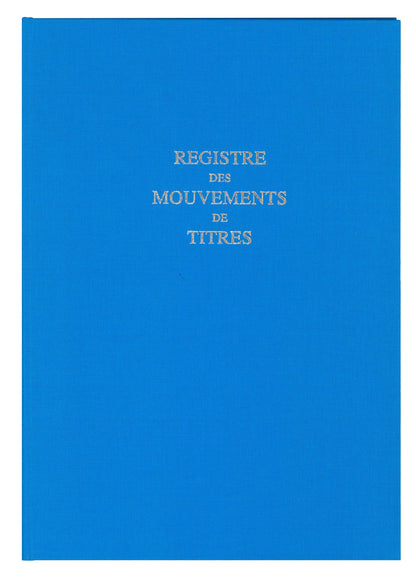 Registre des mouvements de titres - Ref : 411