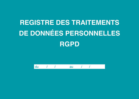 Registre des traitements RGPD A4Y - Réf: 45001