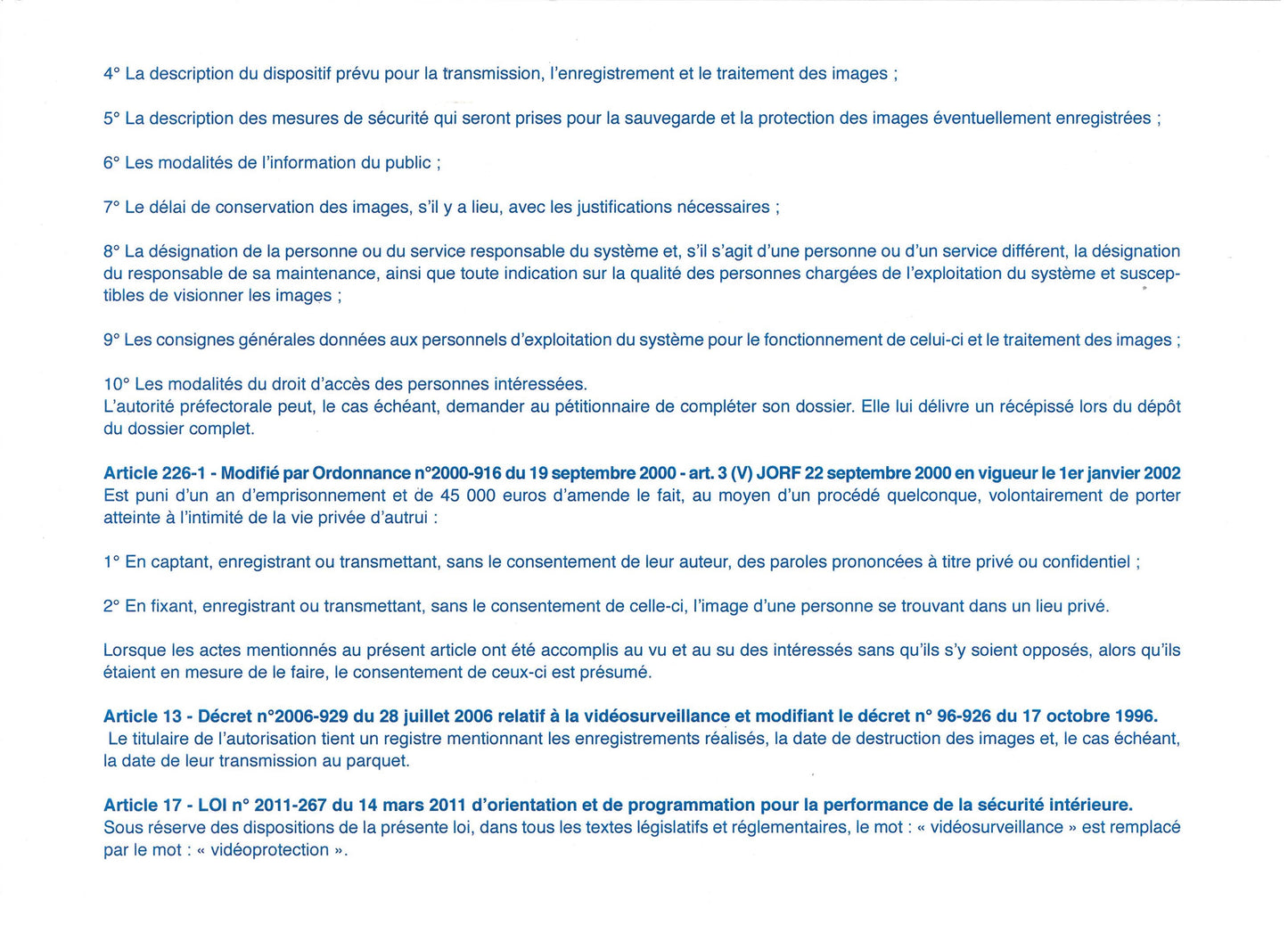 Ref: 46007 - Registre de vidéoprotection 210x297 - 104 pages