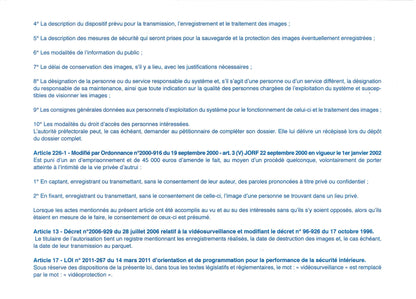 Ref: 46007 - Registre de vidéoprotection 210x297 - 104 pages