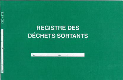 Ref: 46008 - Registre des déchets sortants 210x297 -108 pages