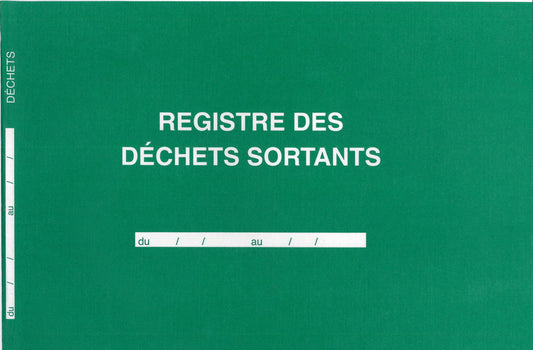 Ref: 46008 - Registre des déchets sortants 210x297 -108 pages