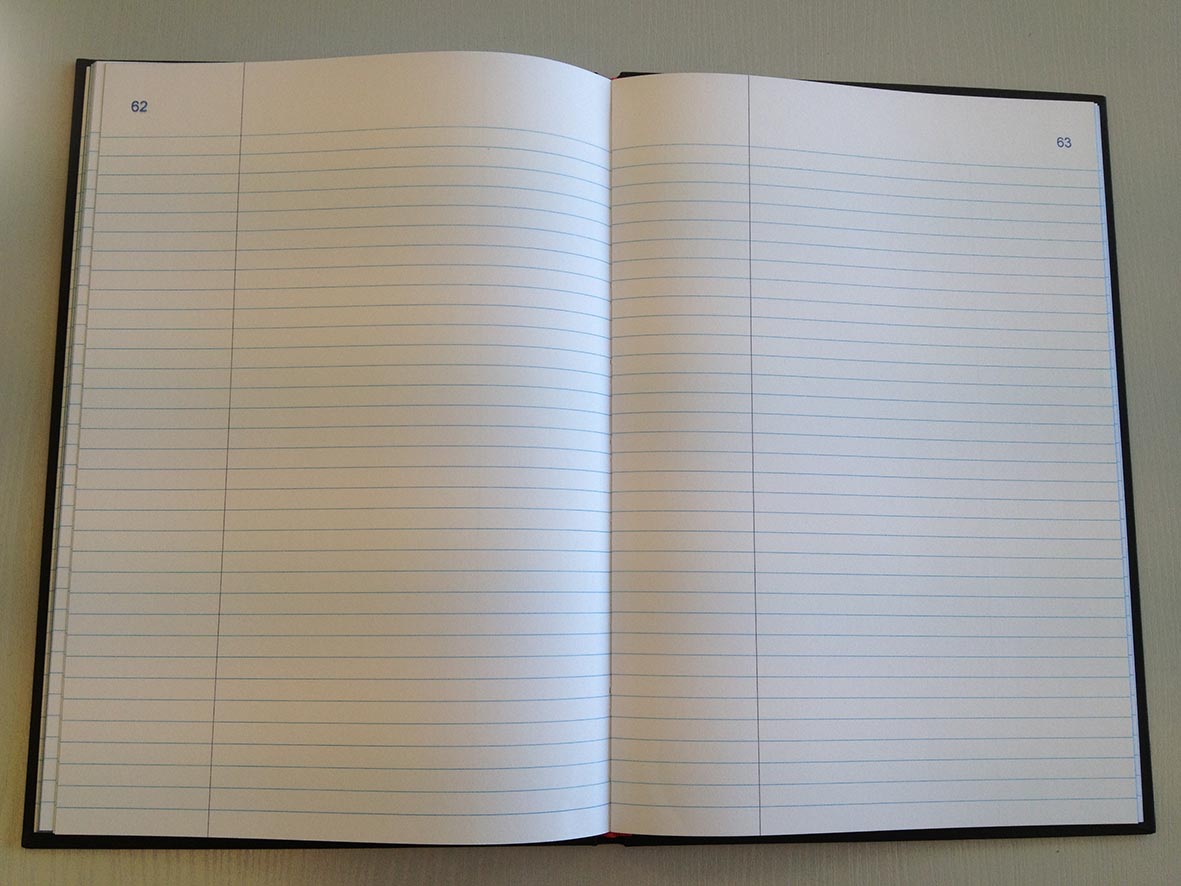 Registre "Délibération" avec travers marge - Réf : 46010