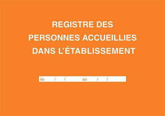 Ref: 47005 - Registre des personnes accueillies dans l'établissement 210x297 -96 pages