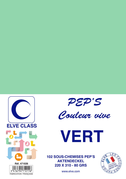 102 Sous-chemises Pep's vert - Ref : 471026