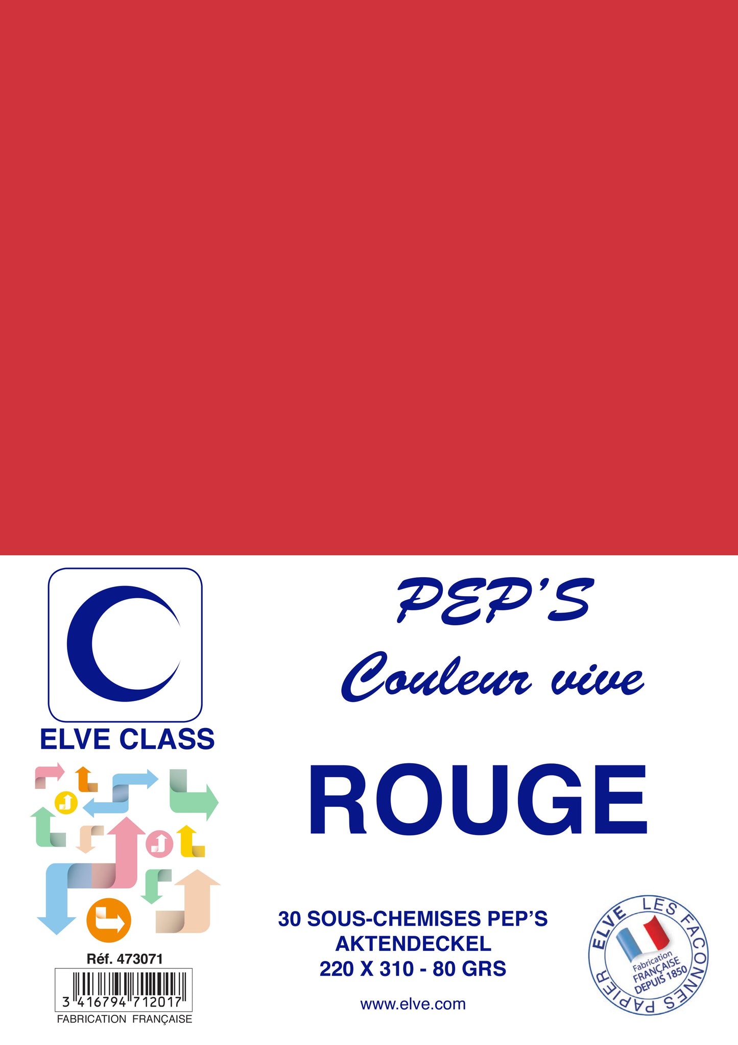 30 Sous-chemises Pep's rouge -  Ref: 473071