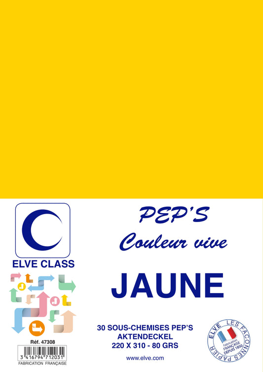 30 Sous-chemises Pep's Jaune - Ref : 47308