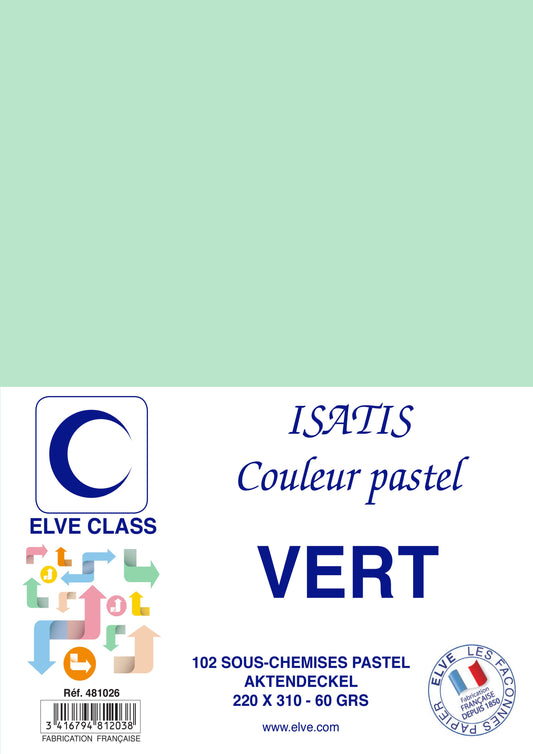 102 Sous-chemises  Isatis Vert - Ref : 481026
