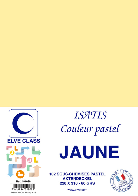 102 Sous-chemises Isatis Jaune - Ref: 481028