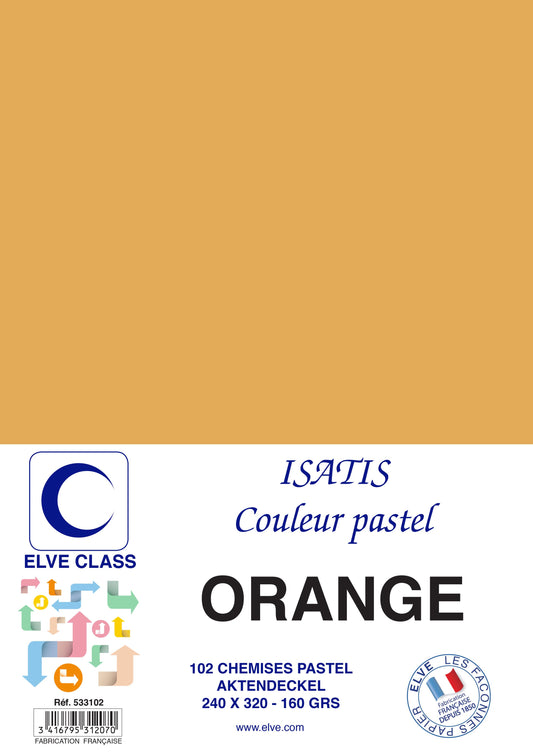 102 Chemises Isatis Orange recyclé - Ref: 533102