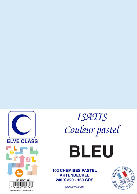 102 Chemises Isatis Bleu recyclé - Ref: 5391102